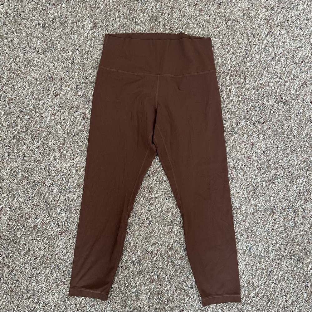 Lululemon Align Ribbed High-Rise Pant 25" (Java) - Picture 4 of 9